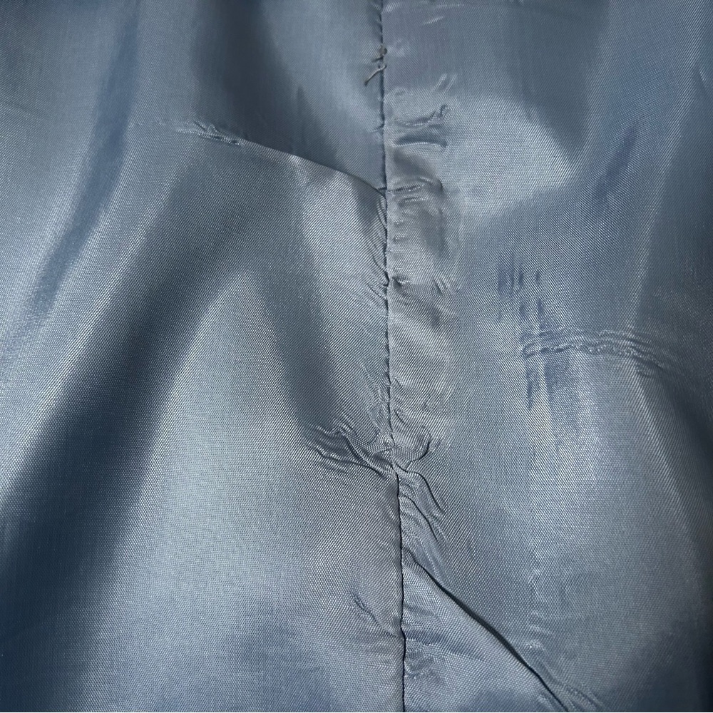 VNTG Samuel Robert Dust Blue Chore Coat Driving Coat Ultra Suede Size 12 - Picture 12 of 13